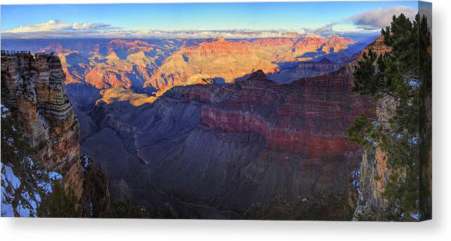Grand Canyon Canvas Print featuring the photograph Grand Canyon Panorama by Chance Kafka