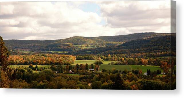 Farms Canvas Print featuring the photograph Middleburgh in New York by Angie Tirado