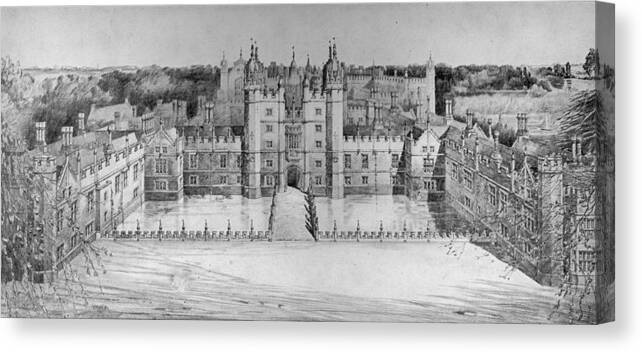 Restoration Style Canvas Print featuring the digital art Palace Restoration by Hulton Archive