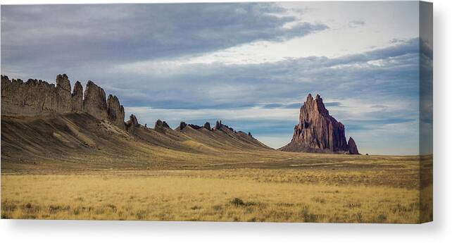 Shiprock Canvas Print featuring the photograph Shiprock by Candy Brenton