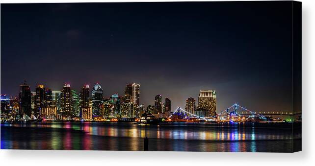 Cityscape Canvas Print featuring the photograph Star of India to the USS Midway by Local Snaps Photography