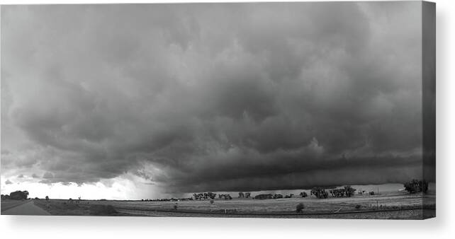 Nebraskasc Canvas Print featuring the photograph Storm Chasin in Nader Alley 009 by NebraskaSC