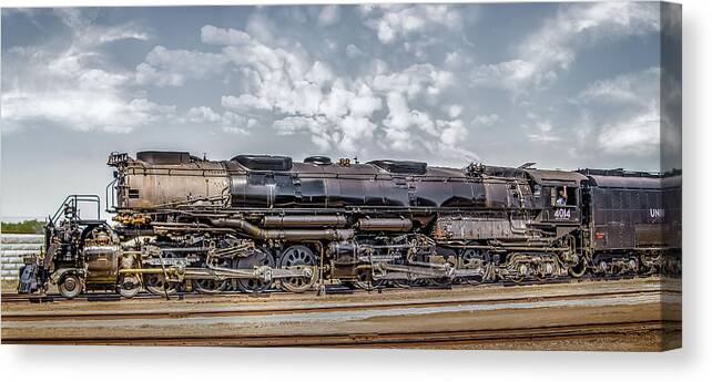 Train Canvas Print featuring the photograph The Big Boy Resurrected by Laura Terriere