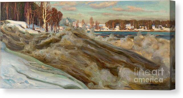 Oil Painting Canvas Print featuring the drawing Vallinkoski by Heritage Images