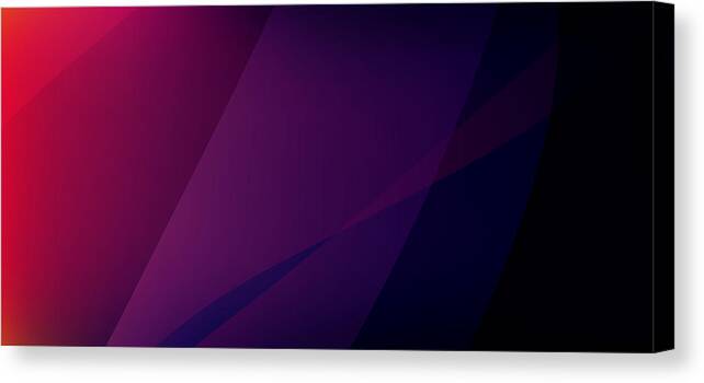 Curve Canvas Print featuring the drawing Dark Purple Abstract Technology background #3 by Govindanmarudhai