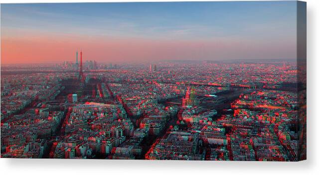 City Canvas Print featuring the digital art Paris is Forever #94 by TintoDesigns