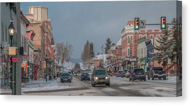 Colorado Canvas Print featuring the photograph Charming Leadville, Colorado by Marcy Wielfaert