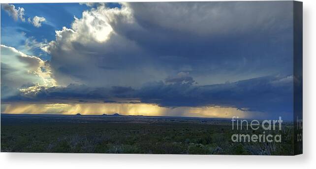 Thunderstorm Canvas Print featuring the photograph Desert Storm by Ken Kvamme