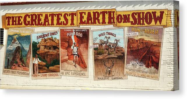 Five Parks Canvas Print featuring the photograph Greatest Earth On Show by Gene Taylor