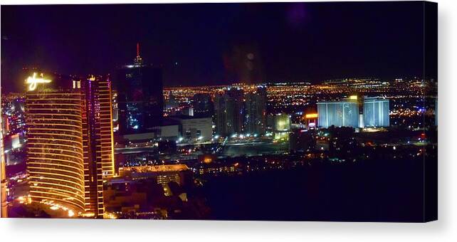 Las Canvas Print featuring the photograph Vegas Skyline by Bnte Creations