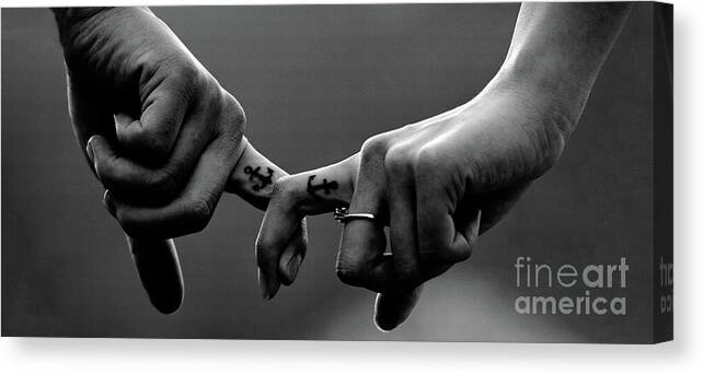 Lovers Canvas Print featuring the photograph Young Love by Doc Braham