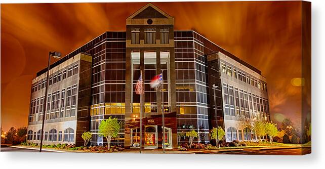 High Point Canvas Print featuring the photograph Black Beauty at Night by Dan Carmichael
