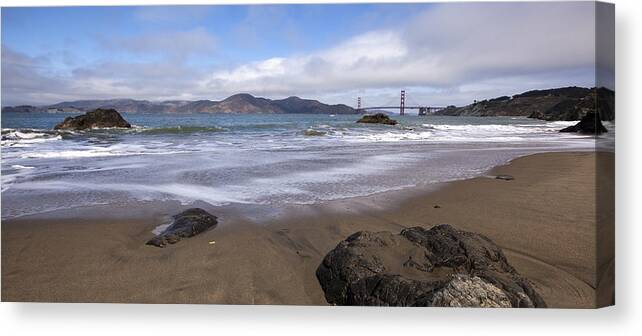Water's Edge Canvas Print featuring the photograph China Cove by Samvaltenbergs