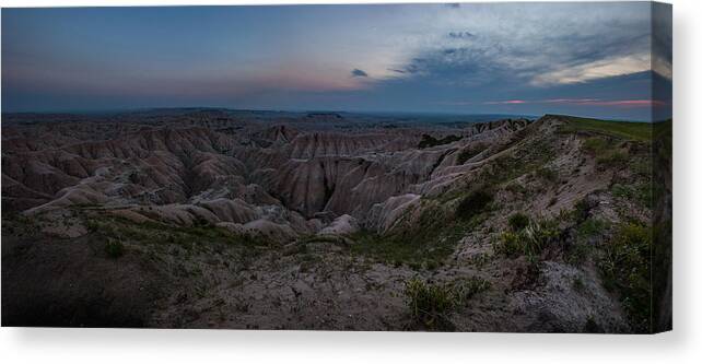 Badlands Canvas Print featuring the photograph Edge of the World by Aaron J Groen