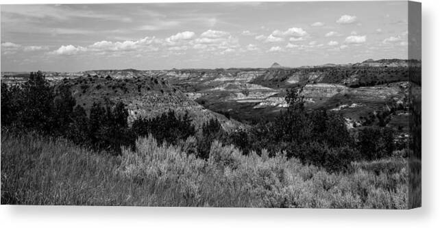 Badlands Canvas Print featuring the photograph Medora 15 by Chad Rowe