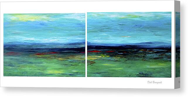 Vastness Canvas Print featuring the painting Vast Horizon by Dick Bourgault