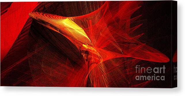 3d Canvas Print featuring the digital art Explosive Dance by Andee Design