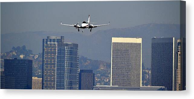 Twin Baron Canvas Print featuring the photograph Approaching by Fraida Gutovich