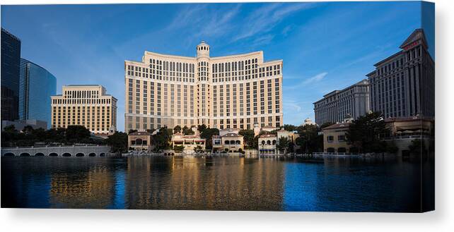 Bellagio Canvas Print featuring the photograph Bellagio Hotel Las Vegas by Steve Gadomski