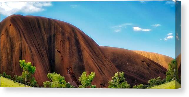 Australia Canvas Print featuring the photograph Dreamy Uluru by Richard Gehlbach