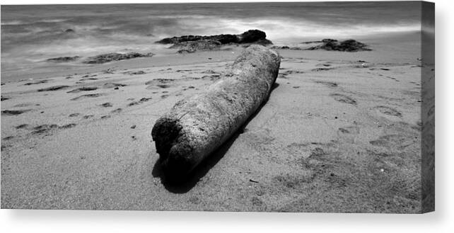 Surf Canvas Print featuring the photograph Drifting in Mono by Georgia Clare