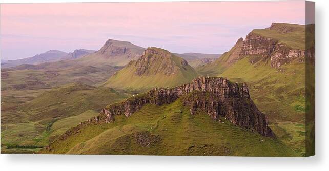 Isle Of Skye Canvas Print featuring the photograph Pink Skye by Stephen Taylor