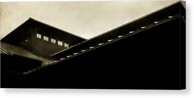 Architecture Photography Canvas Print featuring the photograph Prairie Lines by Scott Norris