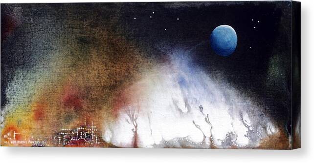 Spiritual Canvas Print featuring the painting The City of Dreamers by Lee Pantas