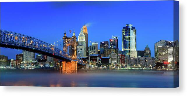 Cincinnati Canvas Print featuring the photograph The Queen City by Keith Allen