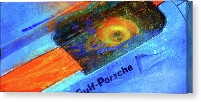 Porsche Canvas Print featuring the digital art 88mph by Alan Greene