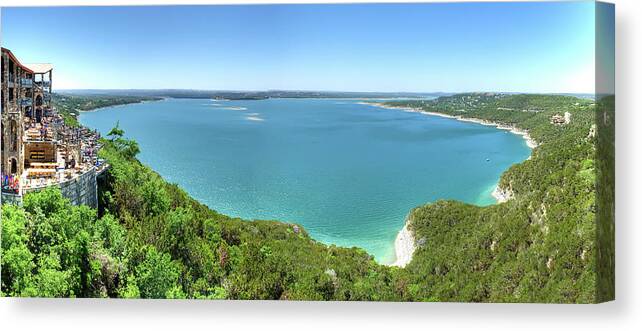 Scenics Canvas Print featuring the photograph Lake Travis View by Metschan