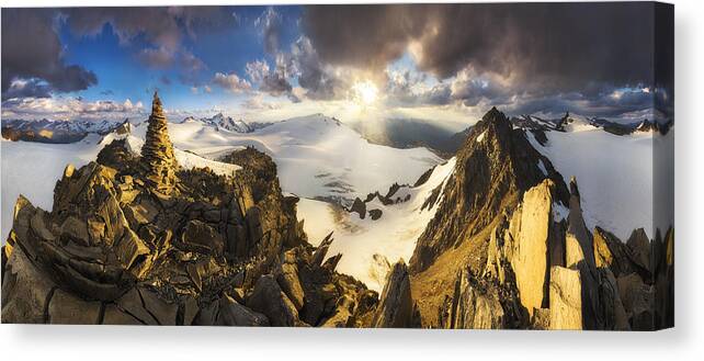 Austria Canvas Print featuring the photograph Perfect Sunset by Dr. Nicholas Roemmelt