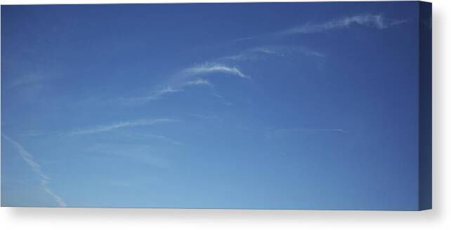 Wind Canvas Print featuring the photograph Air mass conflict by Karine GADRE