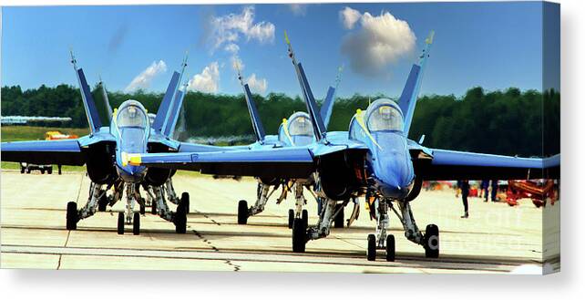 Runway Canvas Print featuring the photograph Rush Hour for Angels by Kevin Fortier