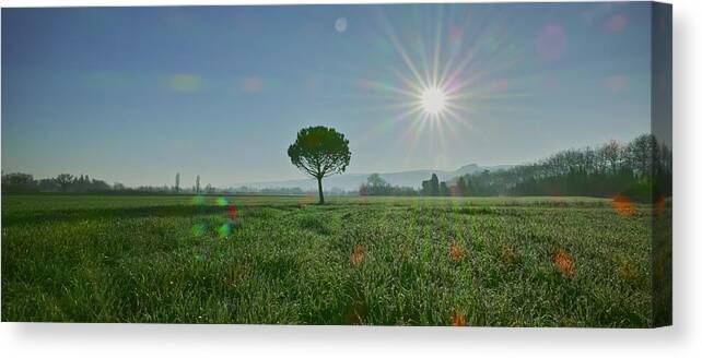 Landscape Canvas Print featuring the photograph The time for festivities by Karine GADRE
