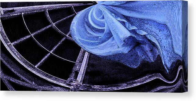 Curtain Canvas Print featuring the photograph Wind in the Curtains by Wayne King