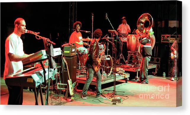 The Roots Canvas Print featuring the photograph The Roots Band Photo #3 by David Oppenheimer