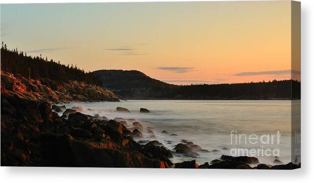 Acadia National Park Canvas Print featuring the photograph Acadia Morning by Paul Noble