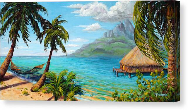 Fiji Canvas Print featuring the painting Afternoon Delight by Mary Giacomini