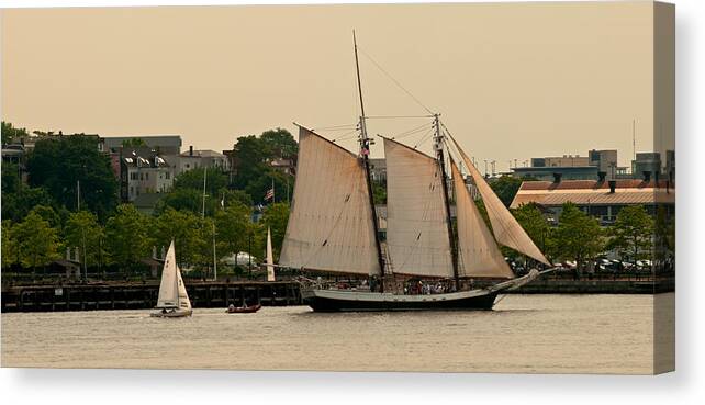 Boston Canvas Print featuring the photograph Afternoon Sail by Paul Mangold