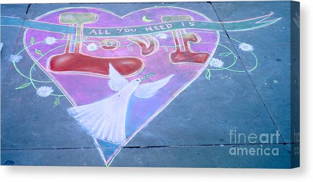 Love Canvas Print featuring the photograph All You Need is Love by Art By Christiane