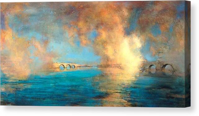 Landscape Canvas Print featuring the painting Alluring accolades by Joshua Smith