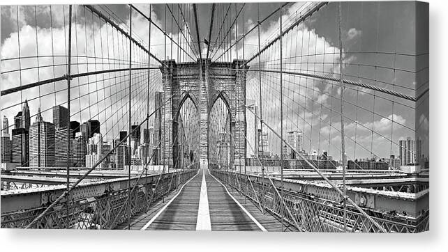 Brooklyn Canvas Print featuring the photograph Brooklyn Bridge by Shelley Lake