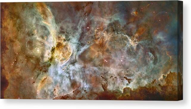 Carinae Nebula Canvas Print featuring the photograph Carinae Nebula by Sebastian Musial