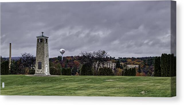 Central Wisconsin Veterans Memorial Cemetery Canvas Print featuring the photograph Central Wisconsin Veterans Memorial Cemetery by Thomas Young