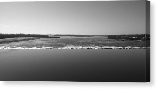 Mississippi River Canvas Print featuring the photograph Congruence by Scott Rackers