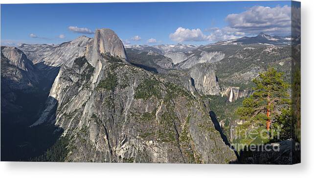 Panorama Canvas Print featuring the photograph Glacier Point Pano by Bill Singleton