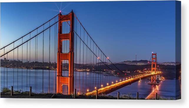 Golden Gate Canvas Print featuring the photograph Golden Gate by Phil Clark