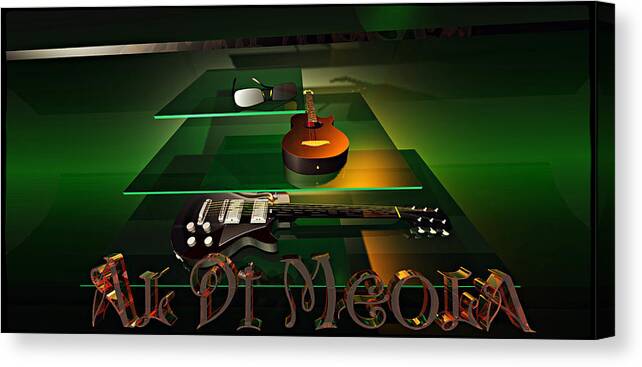 Andrei Canvas Print featuring the photograph Grande Passion - Al Di Meola by Andrei SKY
