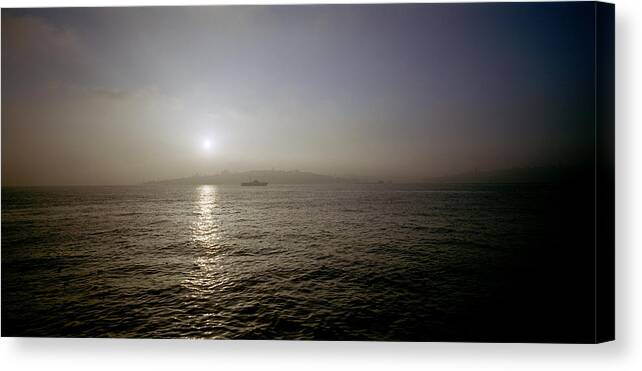 Sunset Canvas Print featuring the photograph Istanbul Dusk by Shaun Higson